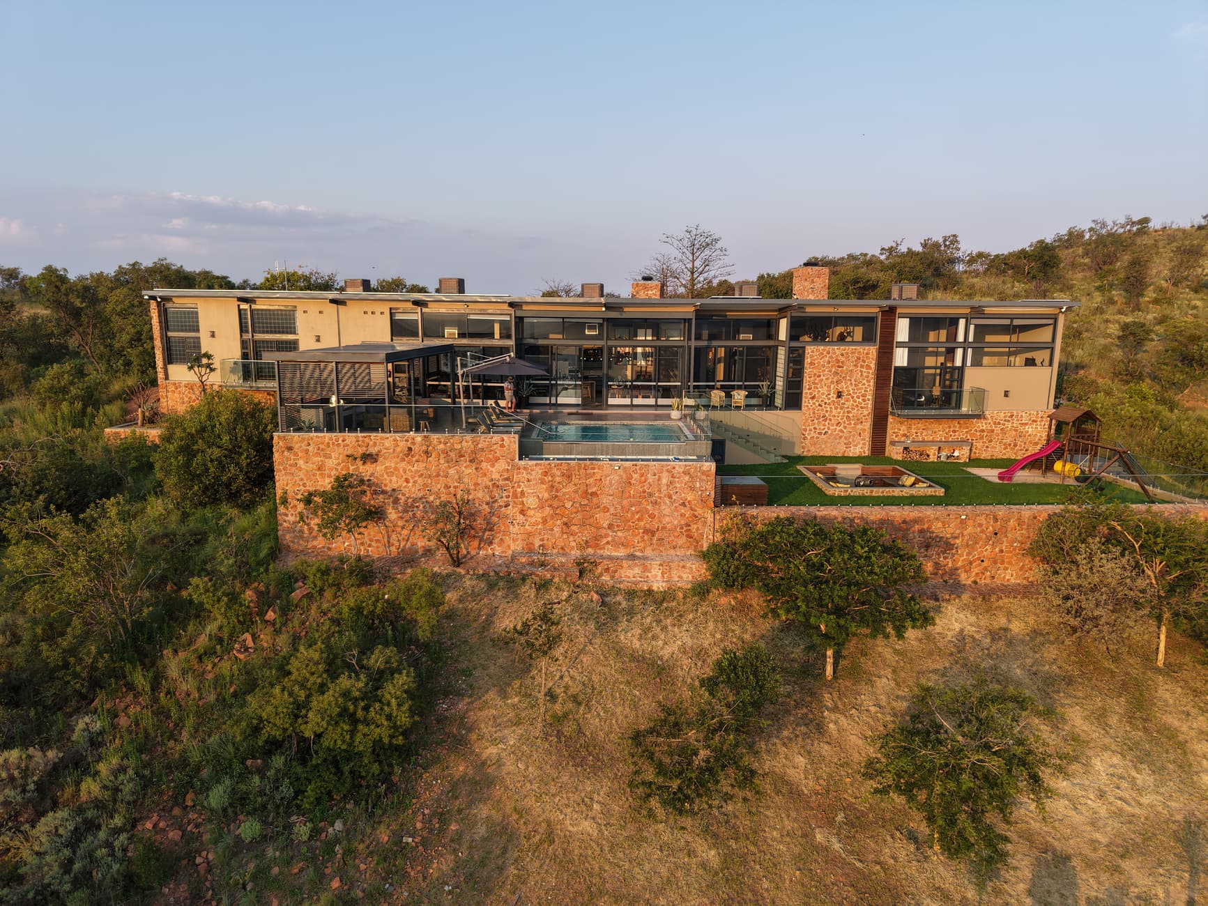 Baobab Lodge aerial view